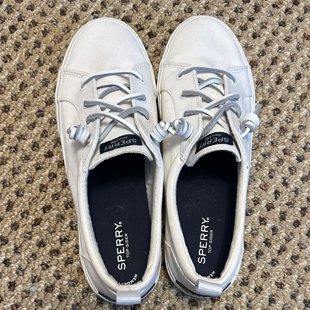 Sperry Off-White Top-Sider Canvas Sneakers